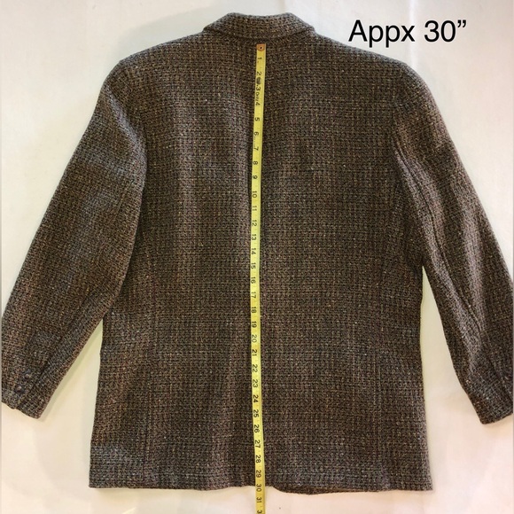 LIZ CLAIBORNE Vintage LizWear Wool Blend Boyfriend Fit Blazer (14) - Picture 16 of 17